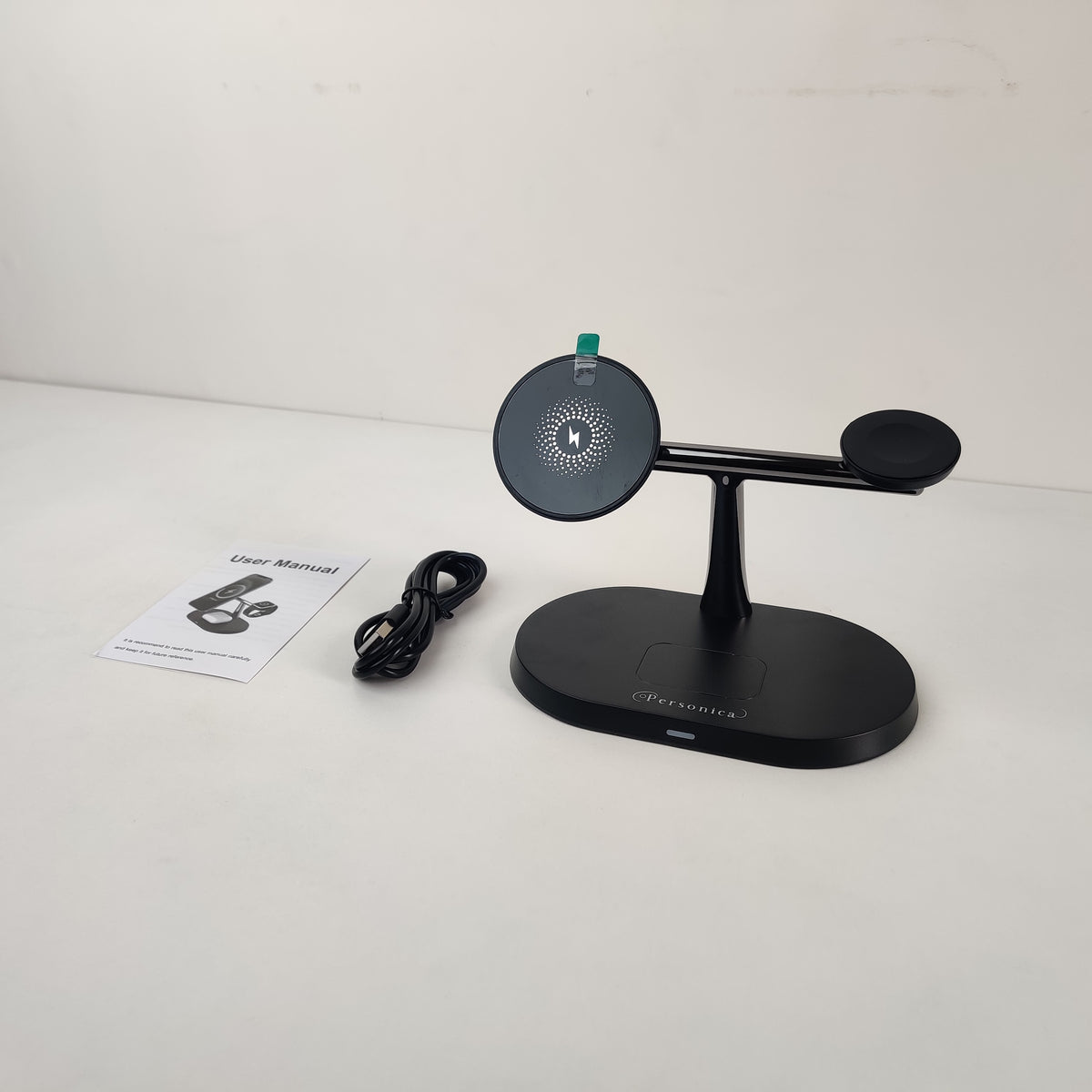 Personica 3 in 1 wireless Black Charger