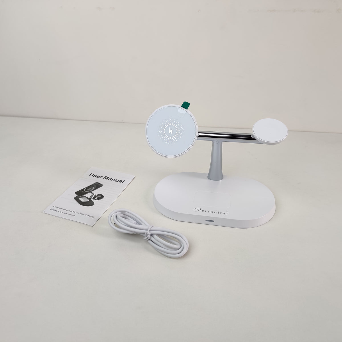 Personica 3 in 1 wireless White Charger