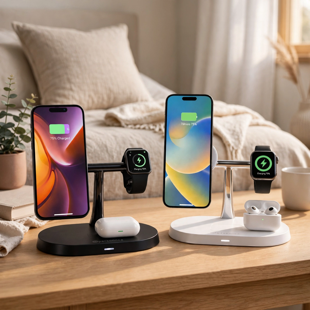 Personica 3 in 1 wireless Charger (Pack of 2)