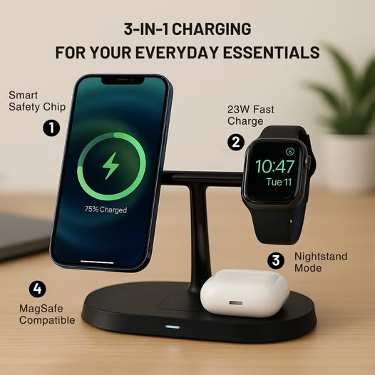 Personica 3 in 1 wireless Charger
